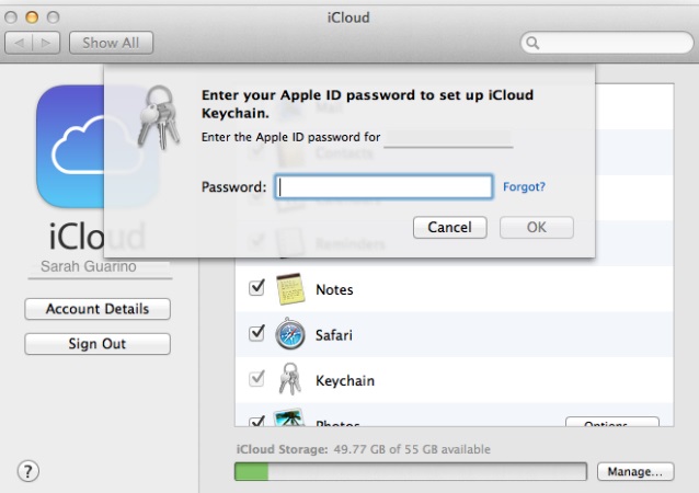 keychain password manager