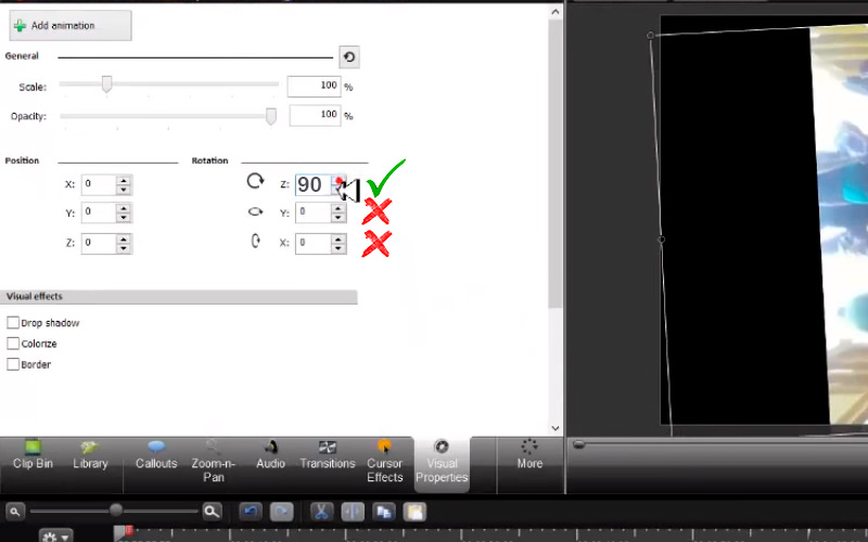 Steps to rotate any video on MacOS without losing quality Camtasia 02