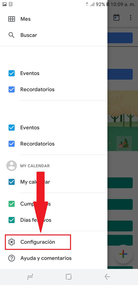 Enable or disable notifications for Google Calendar events and reminders