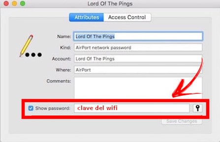 see password wifi show password