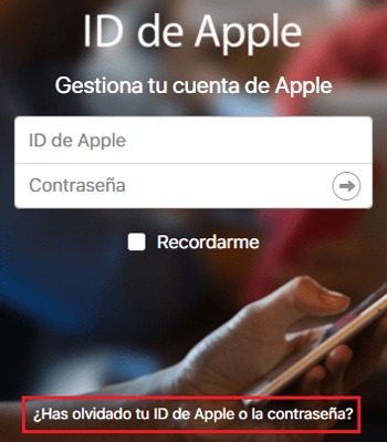 Recover password id apple access iCloud