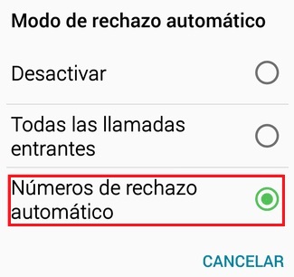 automatic rejection numbers
