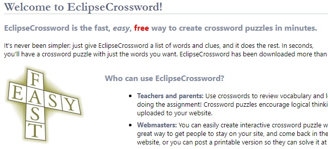 Eclipse Crossword
