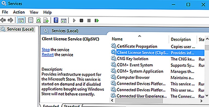 ClipSVC or Client License Service