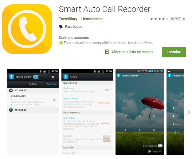 Smart Auto Call Recorder Android