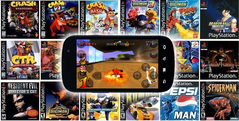 Roms of PS1 games to play on your Android mobile or Tablet