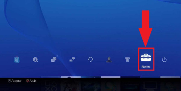 We configure the Smartphone on the PlayStation 4 console