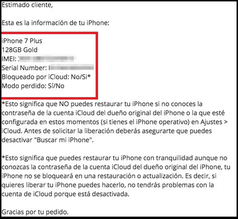 How to know if iPhone phone has been locked by IMEI?