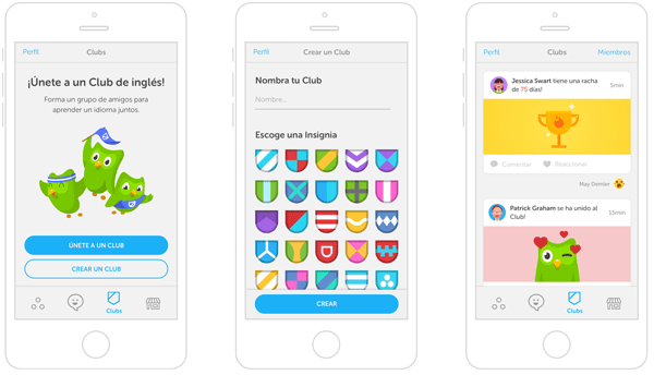 Create new account profile Duolingo iPhone