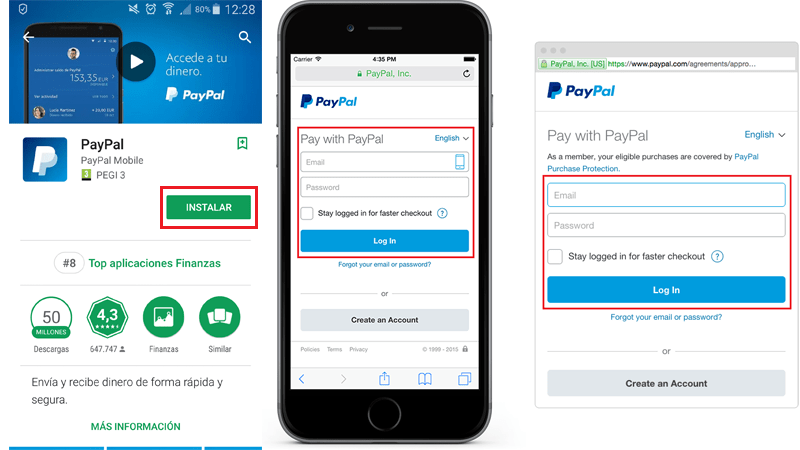 Use Paypal app for subsequent account closure