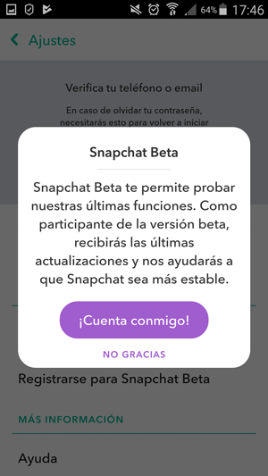 Be a Snapchat beta tester