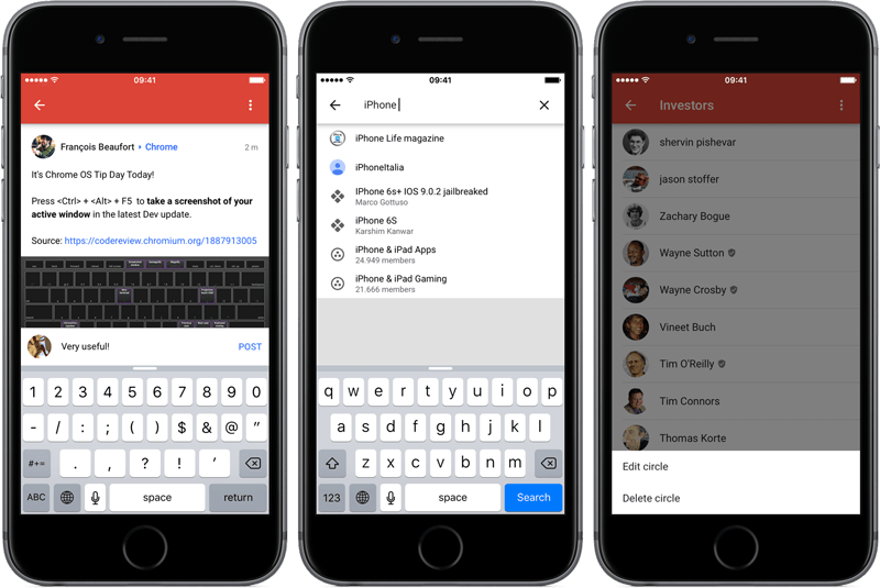 Install and update Google Plus iPhone iOS app