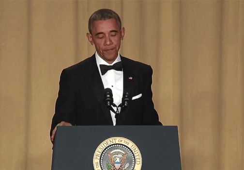 Obama drops the microphone