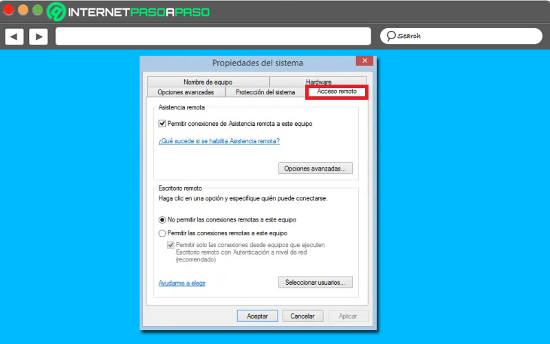 Learn step by step how to activate Remote Desktop in Windows 8