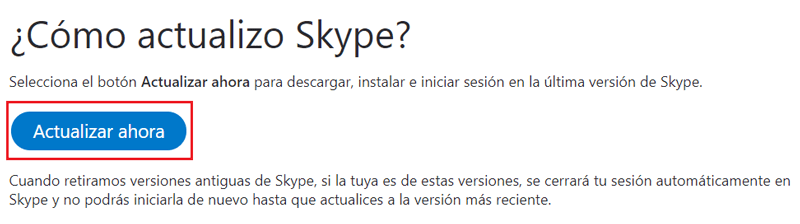 How to update Skype if I have problems logging in