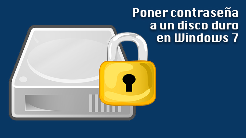 Password a hard drive in Windows 7