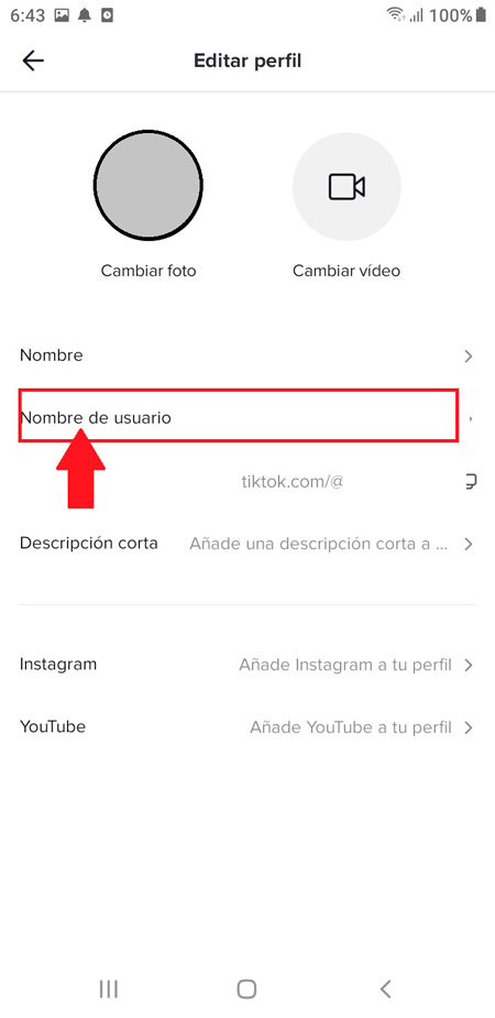 Learn step by step how to modify the username of a TikTok account