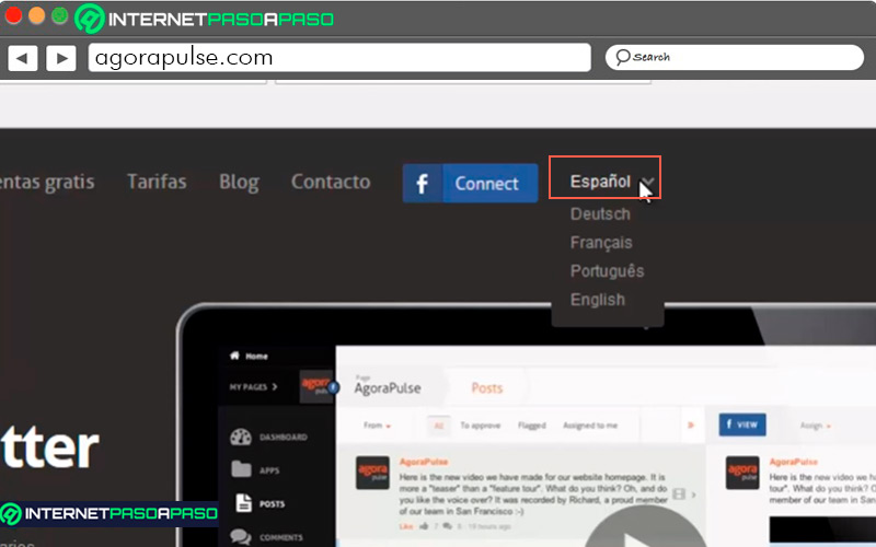 Learn step by step how to use Agorapulse to manage your social profiles put in Spanish