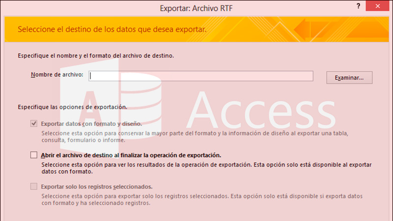 Learn step by step how to export data or objects from a Microsoft Access database