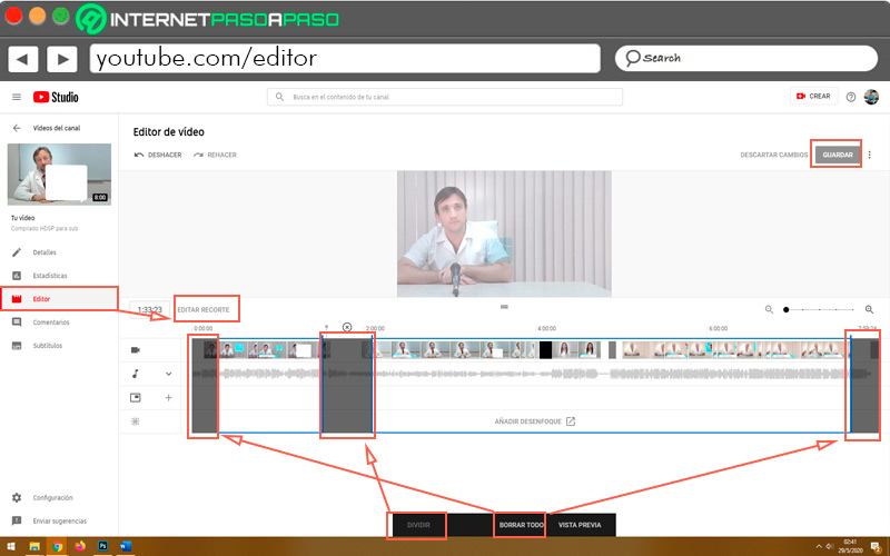 Learn step by step how to edit your videos with the YouTube editor - Edit videos