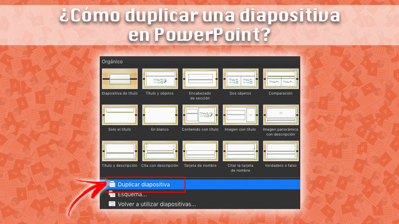 Learn step by step how to duplicate a slide in PowerPoint