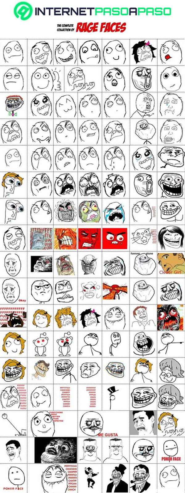 Infographic: Memes Rage Faces
