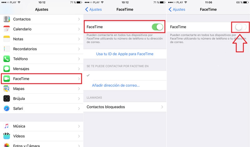 Steps to activate facetime iphone