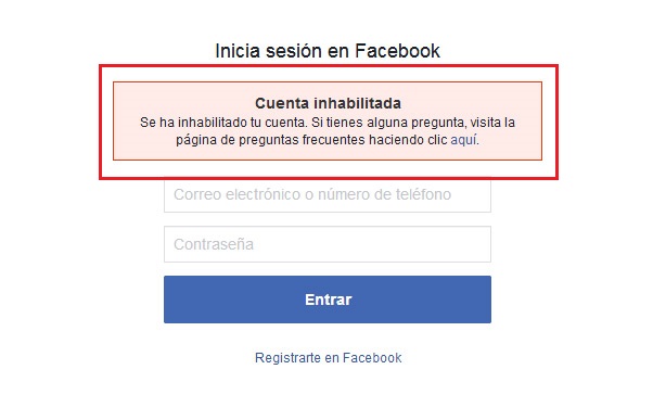 Recover disabled facebook account