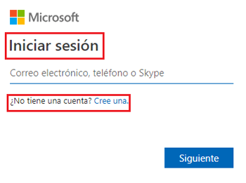 Step 1 to create a new Windows Live or Microsoft account