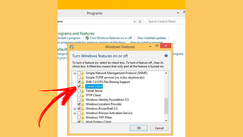 Learn step by step how to activate Telnet to control your Windows 8 remotely