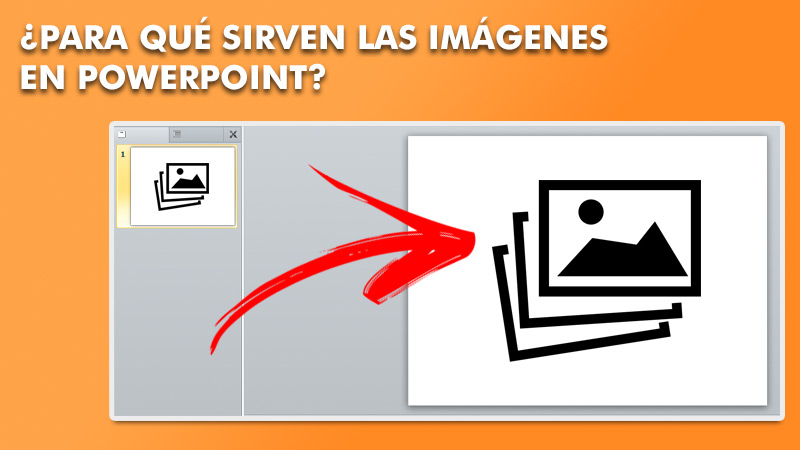 What are images used for in Microsoft PowerPoint presentations?