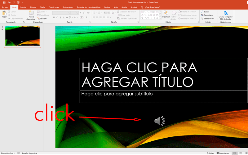 Find out how to set audio options in PowerPoint