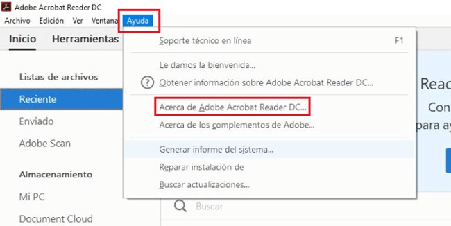 How to know the installed version of Adobe Acrobat Reader