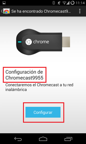 Edit enter Google Chromecast Settings
