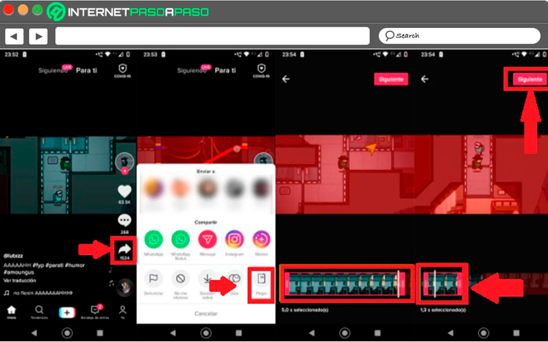 Learn step by step how to use the Paste function of TikTok in your videos