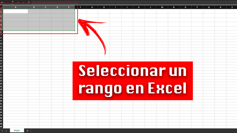 Select a range in Excel