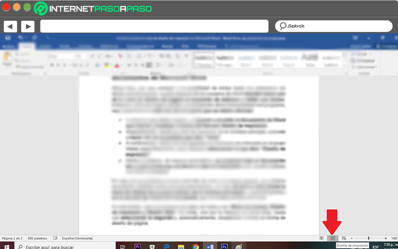 Steps to enable print layout view in my Microsoft Word documents
