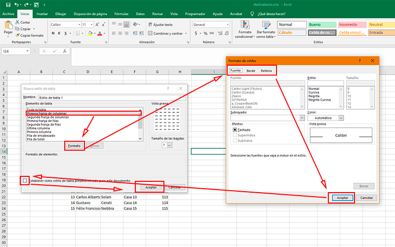 Learn to save your own formatting styles in Excel to use them in all your documents