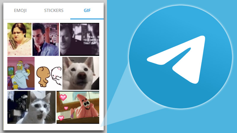 Learn step by step how to share GIF images with your Telegram contacts and groups