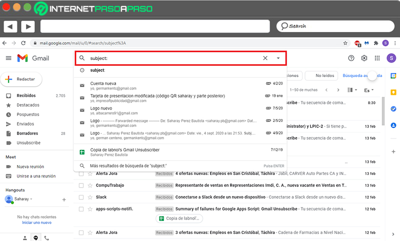 Gmail Advanced Search Commands